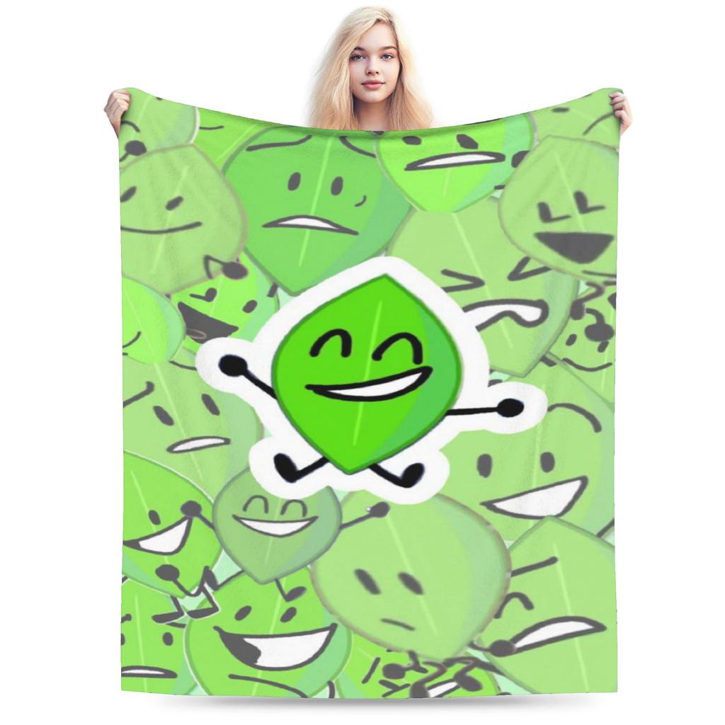 BFDI Throw Blanket Soft Novelty Blanket For Home Decor Travel Flannel Bedspread Bed Cover