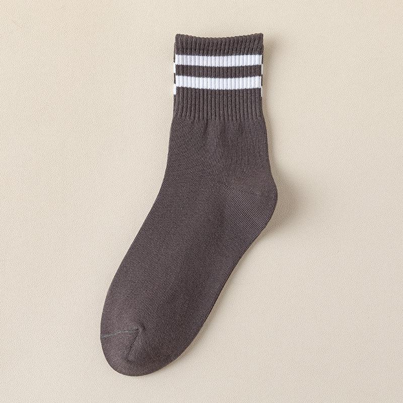 Damskie Wiosenno-Jesienne Paski Czysta Bawełna Wszystkie Rodzaje Ciepłe Sportowe Skarpety Tube