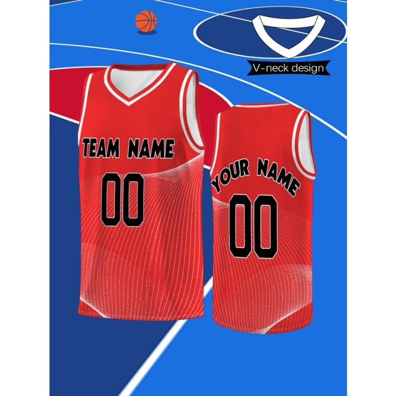 Men's basketball vest, V-neck design, comfortable and lightweight, suitable for fitness exercises