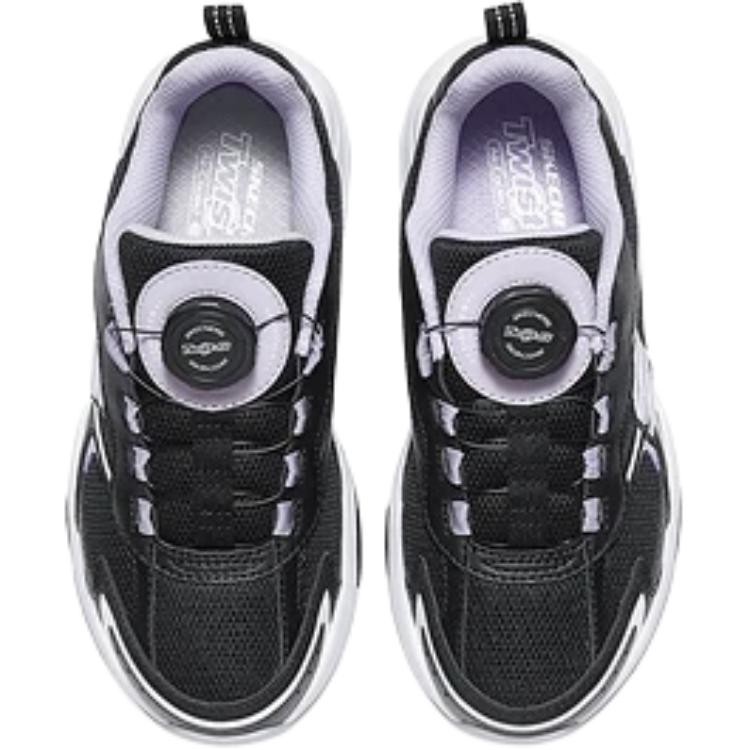 Skechers Kids Comfortable Versatile Durable Non-Slip Low-Top Casual Shoes Kids Sneaker Black 303946L-BLK