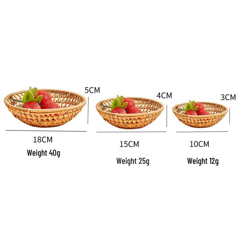 Vietnam Autumn Woven Storage Basket: Tea Strainer, Fruit Tray, Snack Basket for Dried Fruit.