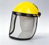 Garden Grass Trimmer Helmet with Full Face Mesh Visor Breathable Anti-Scratch Safety Guard for Yard Lawn Mowing Work
