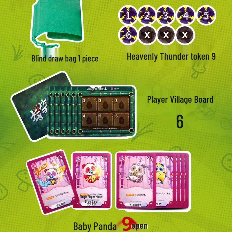 Genuine Panda Battle Board Game: Fun Team Building for 2-6 Players