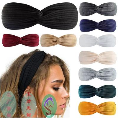 Überkreuztes Stirnband, Damen-Stirnbänder Sport Schweißableitend Gesichtswäsche Hochelastisches Stirnband Haaraccessoires