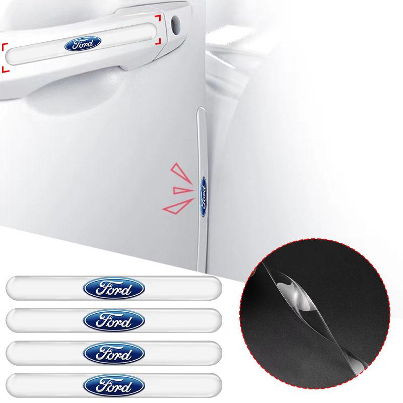 4KS Průhledný chránič proti kolizi dveří auta Nárazníková lišta Nálepka Pro Ford Focus Mk2 Party Mk3 Ranger Mondeo Mk4 Fiest Příslušenství k autu