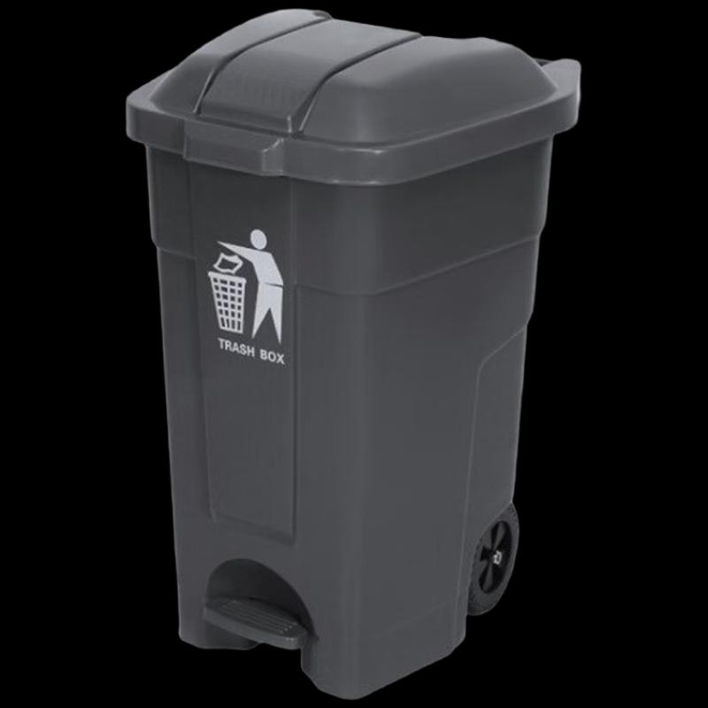 70L Wheeled Pedal Waste Bin
