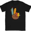 Camiseta Turquia Mão Ação de Graças Engraçada Feriado Paz Humor Gráfico Presente