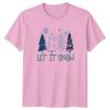 Let It Snow TShirt Winter Christmas Gift For Him And Her