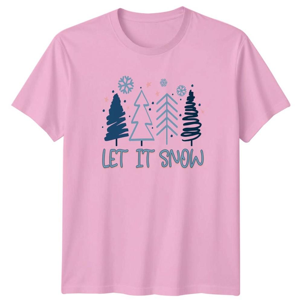 Let It Snow TShirt Winter Christmas Gift For Him And Her
