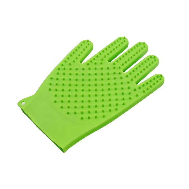 Silicone Dog Combing Glove Eco-Friendly Hair Remover for Dog and Cat Bath Spa Pet Fur Hair Brush