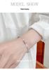 S925 Sterling Silver Korean Style Bow Bracelet - Elegant Hand Jewelry Gift for Women