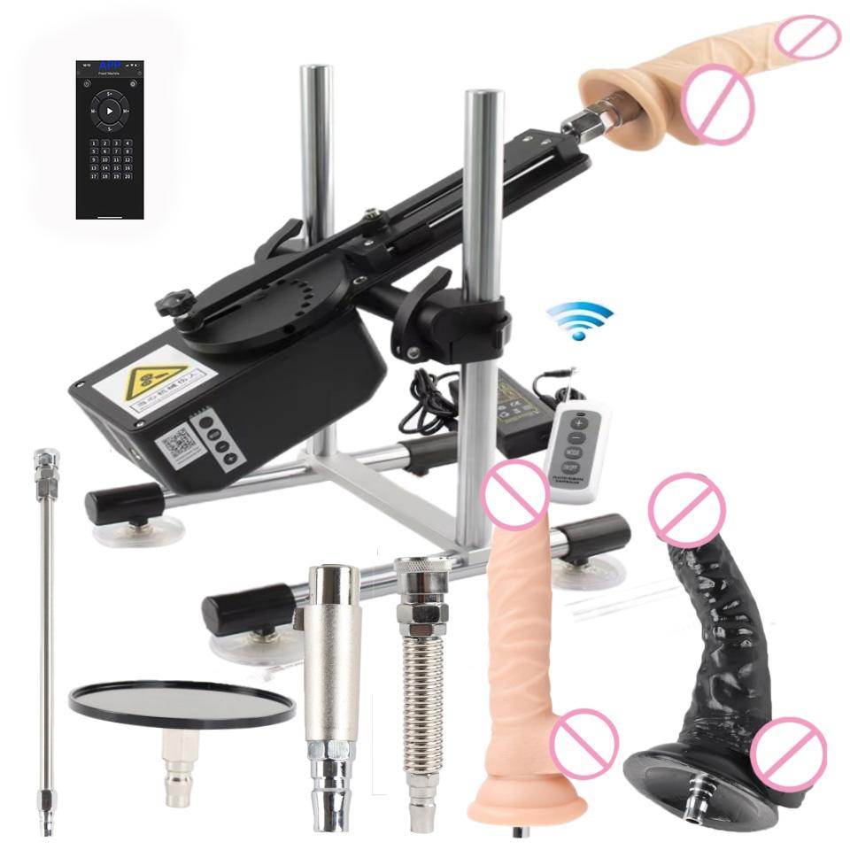 Automatic Sex Machine Thrusting Machine with Dildos Remote/APP Control for Couple 70W Powerful Love Machine Special Function