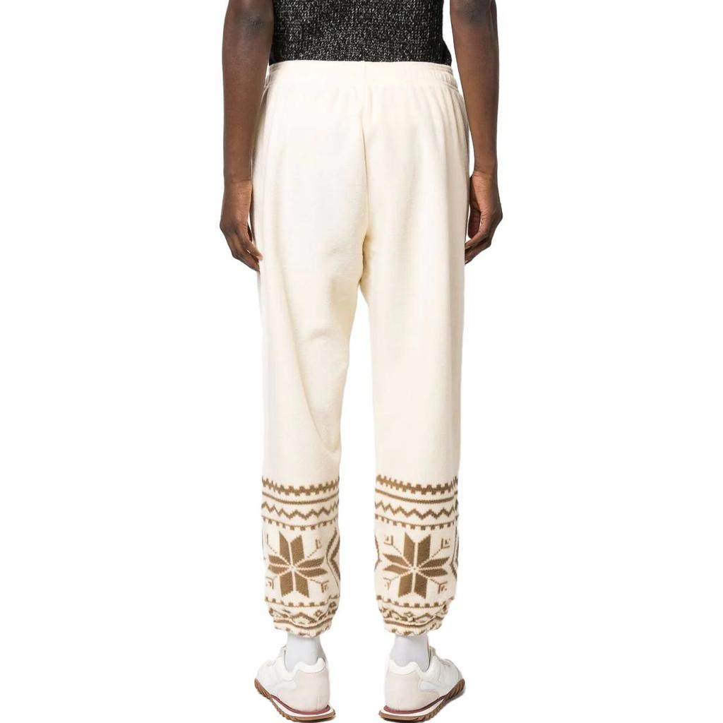 Polo Ralph Lauren FW22 Fair Isle Print Cuffed Sweatpants Women bottoms Light-Beige 211882338-001