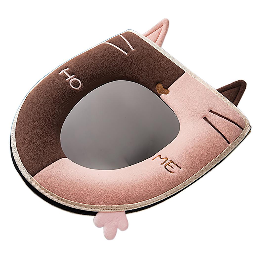 Luminous Toilet Seat Cover Soft Warm Mat Universal Washable Removable Zipper Cover Bathroom Toilet Lid Pad Case Cushion
