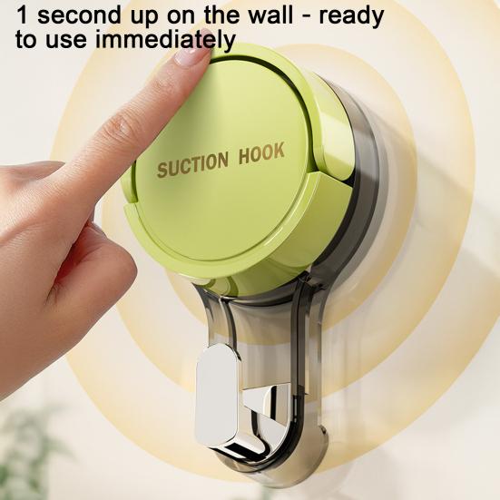 Suction Cup Hook Removable Waterproof Reusable No Drill Heavy Duty Kitchen Bathroom Wall Shower Towel Robe Vacuum Hook