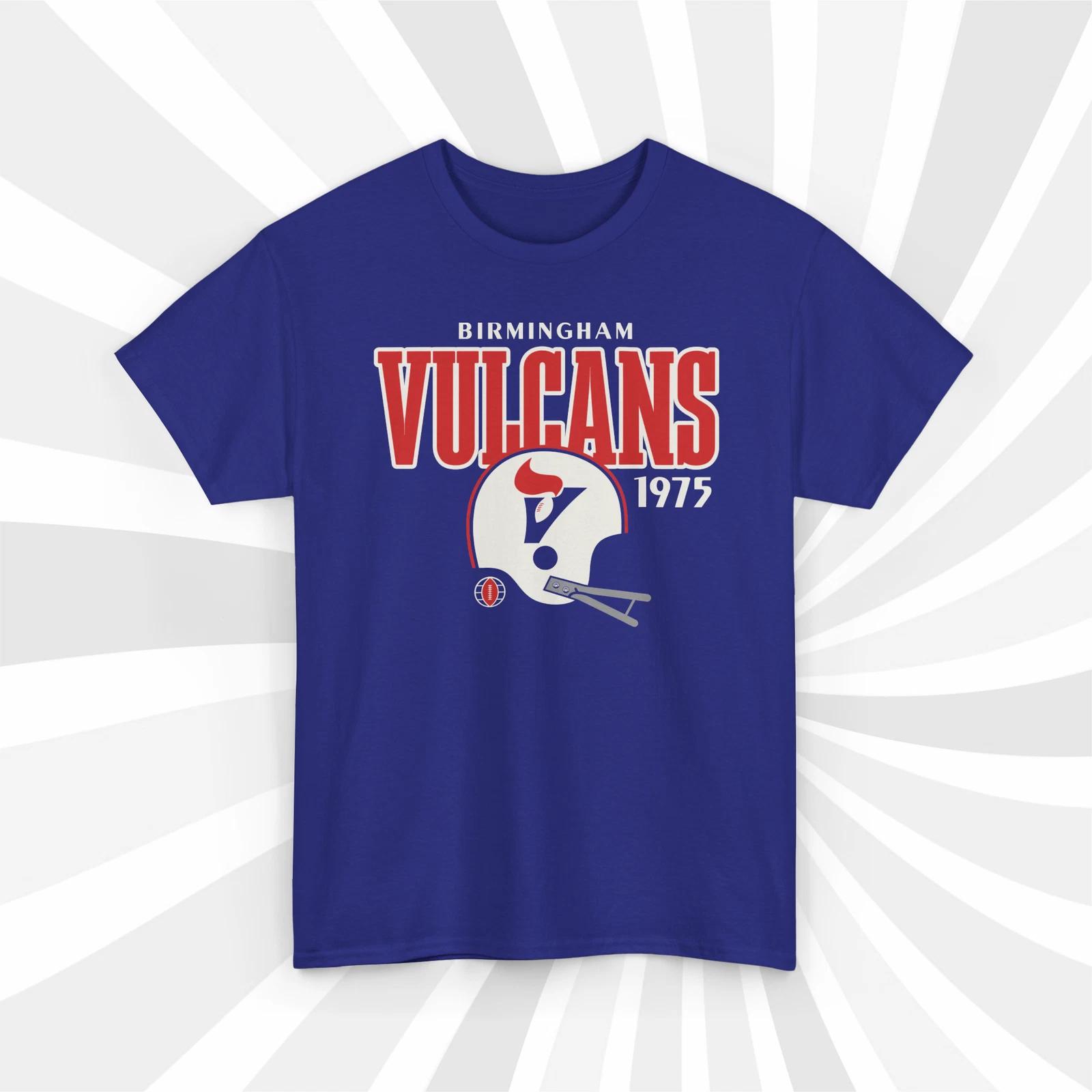 Birmingham Vulcans 1975 WFL Vintage Football Helmet T shirt S