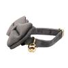 Dark Gray Velvet Cat Collar with Bell and Bow Tie Scarf.