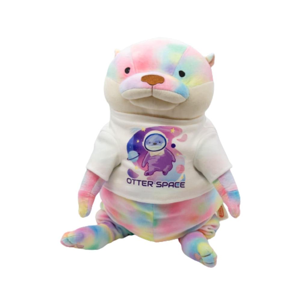 Morisaka Global Mochi Series Large Size T-Shirt Mochi Kawauso Otter Space 15 x 1.5 x 10cm Plush Clothes Dress Up Cute Space Mochiburu Mochineko