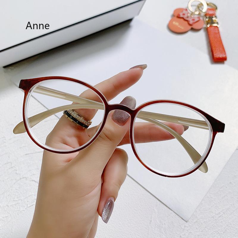 Women's Round Clear Lens Myopia Glasses Transparent Near Sight Frame Eyeglasses Eyewear Unisex Anti-blue Ray Diopter Myopia