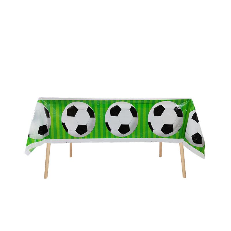 Football-themed Party Package - Green Football Birthday Party Decoration Supplies, Disposable Tableware, Football Set