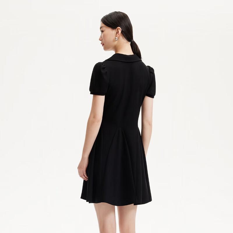 Veromoda 2025 Spring A-Line Puff Sleeve Dress