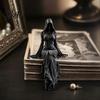 Elegant Gothic Bookshelf Decor 3D Printed Reaper Goddess Figurine, Ethereal Hooded Figure Sculpture, Dark Girl Sculpture Fantasy Statue Collectible