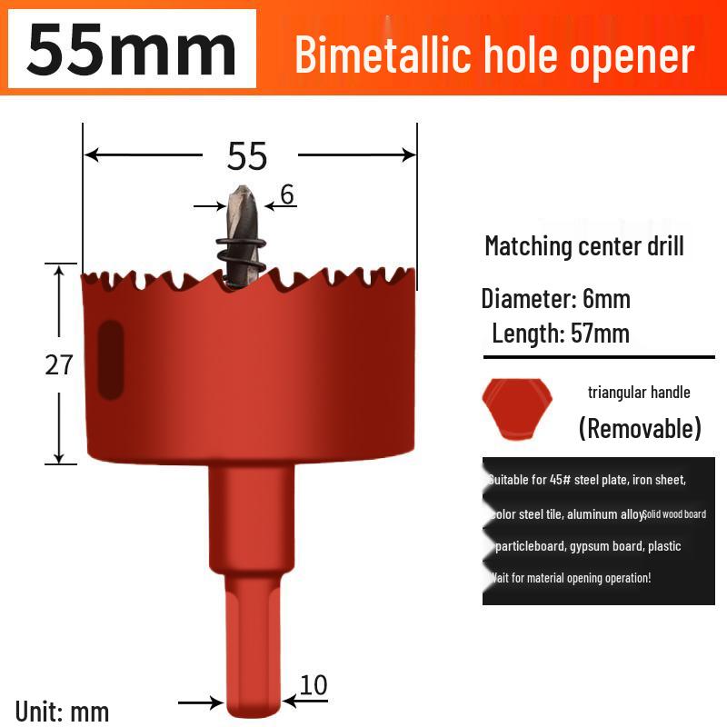 Bimetal Multifunctional Hole Saw for Wood, Gypsum, Metal & Plastic