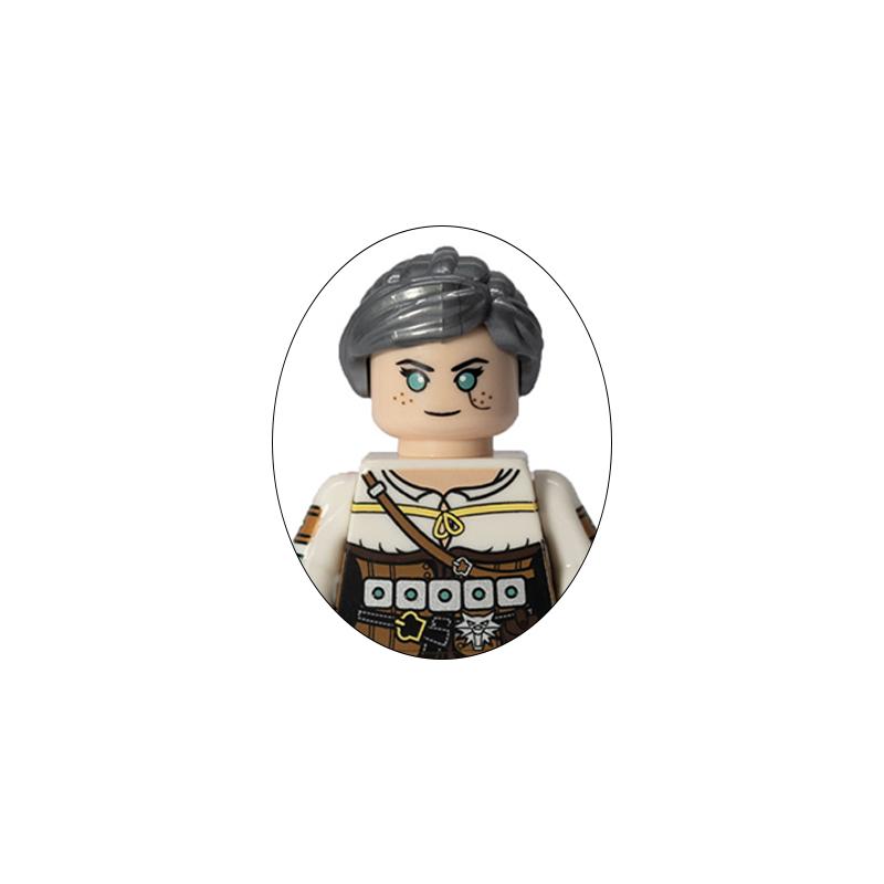 Edward Scissorhands Building Blocks Video Games Mini Action Figures Bricks Geralt Ciri Movies Assemble Toys for Children