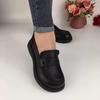 Versatile Leather Single Shoes Women's Spring New Retro One-pedal Shoes Middle-aged and Elderly Soft Soles