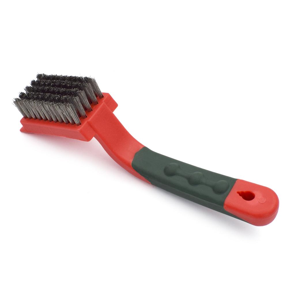 Grande Taille Brosse en Fil de Fer et Fer Brosse en Acier Inoxydable pour l'Élimination de la Rouille Manche en TPR Outil Industriel de Nettoyage, Polissage, Dérouillage