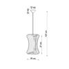 Lampa Wisząca Oriana 1 E27 Naturalne Drewno Wood Sollux Sl.0642