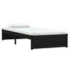VidaXL Bed Frames Black Solid Wood 75x190 Cm Small Single 814913