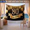 Party Backdrop Birthday Wedding Balloon 80 Photo Booth Background Front Door Decor