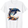 Floral Underwater Sea Dolphin T-Shirt