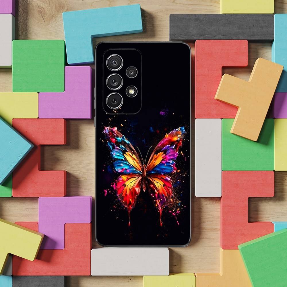 Colorful Art Animals Case For Samsung S23,S25,S20,S10,S9,S21,S24,S22,Ultra,FE,Plus,Lite,Soft Silicone Black