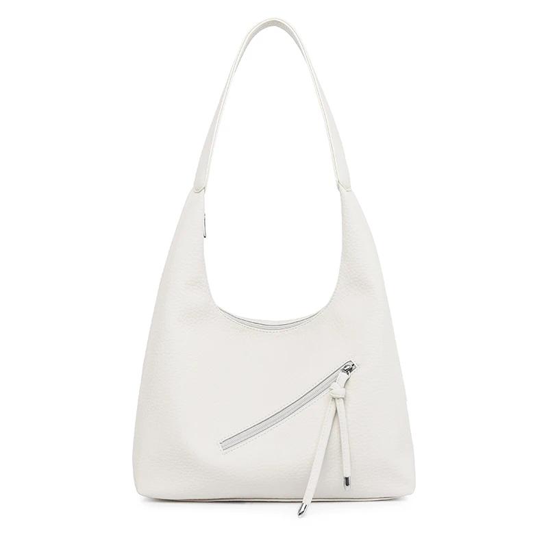 Luxury Designer Ladies Handbags Solid color Leather Shoulder Bags for Women’s Fashionable Zipper Decoration Female Crossbody Bag