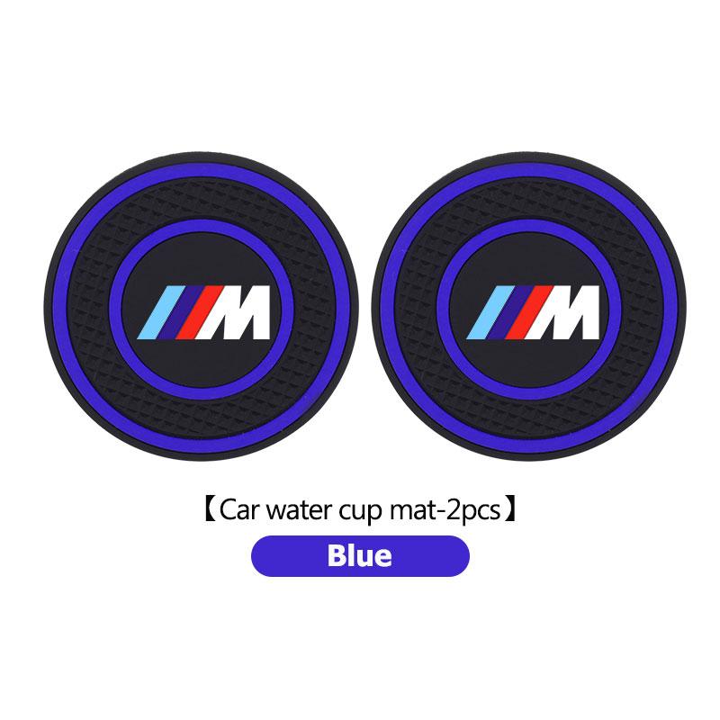For BMW 2pcs Silicone Car Anti-Slip Water Cup Pads Durable Car Cup Holder Mat Performance X1 X3 X5 E39 E46 E90 F20 E60 F30 M3 M5