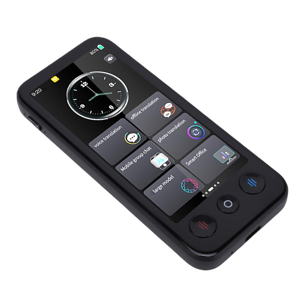 AI Language Translator Device 142 Languages 2 Way Real Time Voice Translation Supports Offline Recording Photo Phone