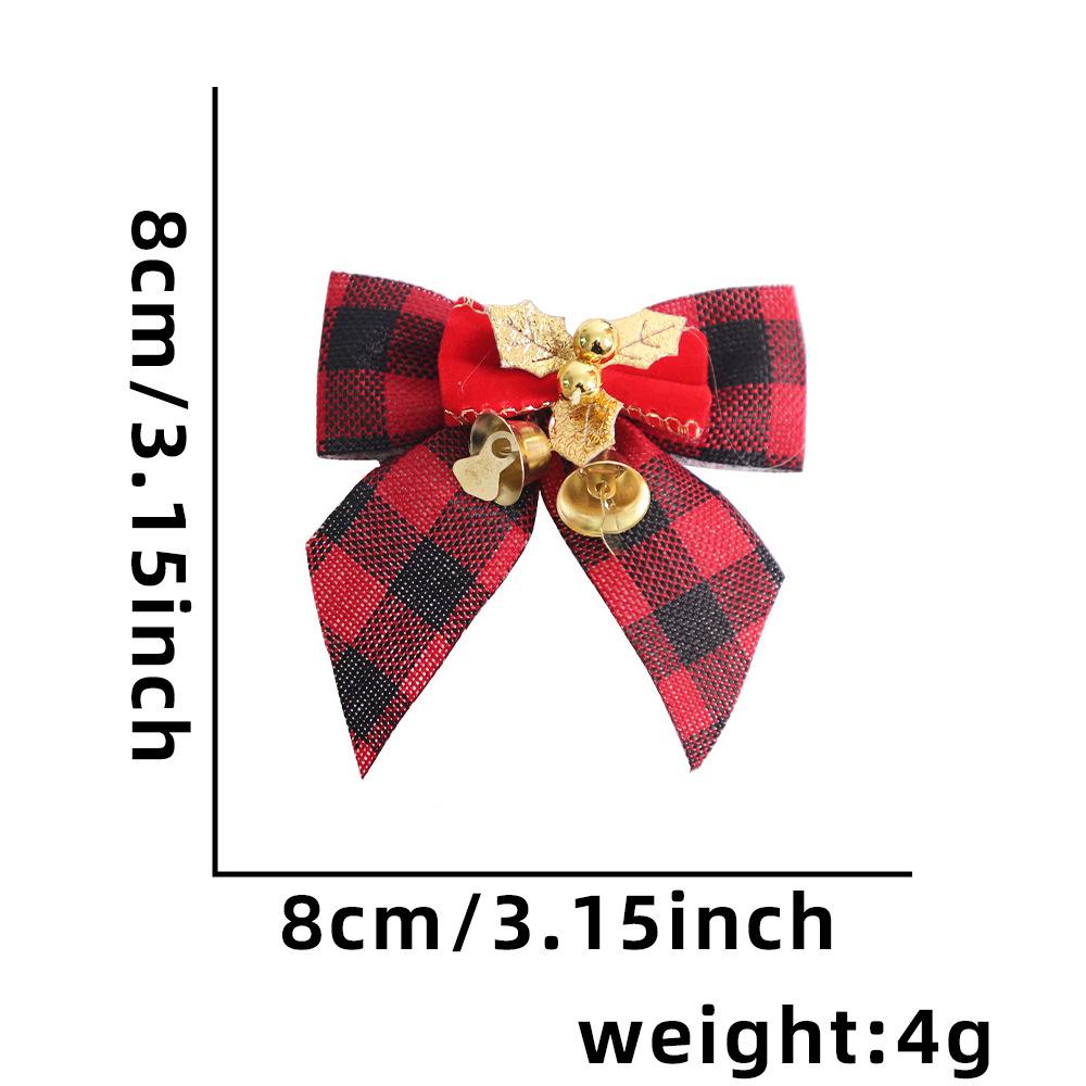 Mini Christmas Bow with Bells - Tree Ornament & Gift Box Decoration