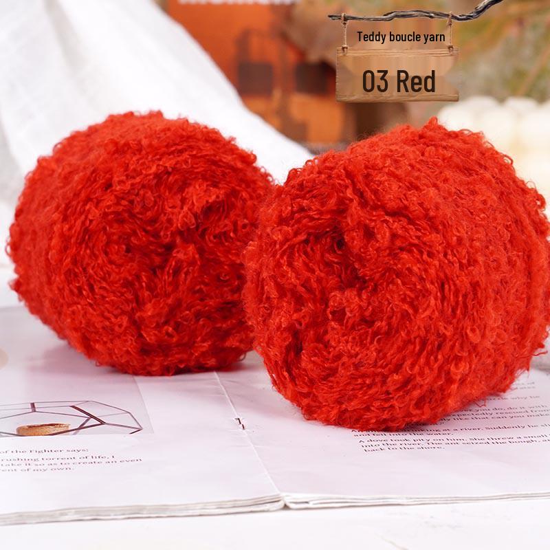 Colorful Loop Yarn Ball for Crochet & Knitting: Perfect for Handmade DIY Sweaters, Scarves, Dolls, & Small Projects.