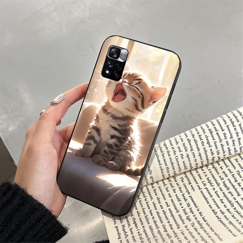 

Чехол для телефона с милым котом для Xiaomi Redmi note 13 12 Pro 11S 11 10 Pro 10S 12S Redmi 10 9C 13C Redmi 13C