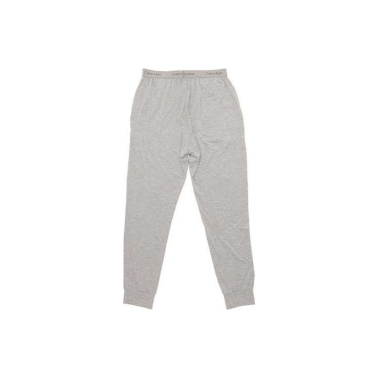 Calvin Klein Solid Color Letter Print Loose Fit Joggers Men Bottoms Gray NM2235-050