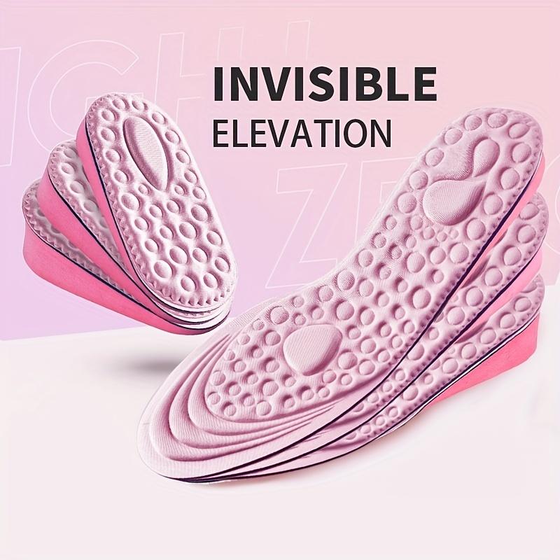 1Pair Height Increased Insoles for Women Shoes Inner Sole Shoe Insert Lift Heel Comfort EVA Heightening Feet Care Insoles