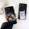 Kitten Cat Meow Blue Green Eyes Phone Cover for OPPO A40 A60 A80 A38 A18 A17 A16 A78 A79 A54 A25 A57 4G 5G Protective Case