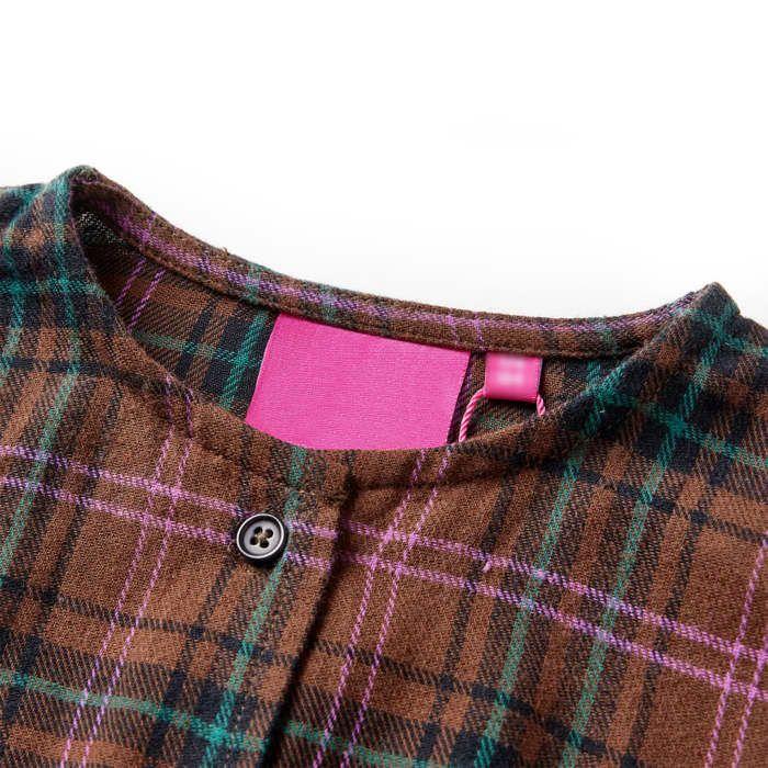 Robe pour enfants à manches longues cognac 5 dimensions disponibles