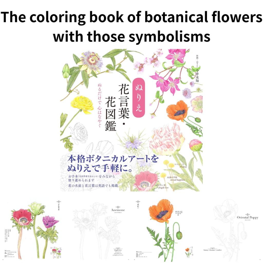 Brandneue Malbuch-Serie für Erwachsene – Botanisch, Blumen, Kleider, Japanische Motive, Mandalas, Essen & Mehr