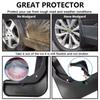 4pcs Auto Tire Mudguard Waterproof Prevent Mud Splashing Car Mud Flap Fender Trim Accessory For Chevrolet Equinox RS 2017-