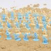 100PCS Ancient Warriors Soldier Miniatures Model 2.7CM Multiple Colors Available War Scene Different Postures Knight Soldier ZYF