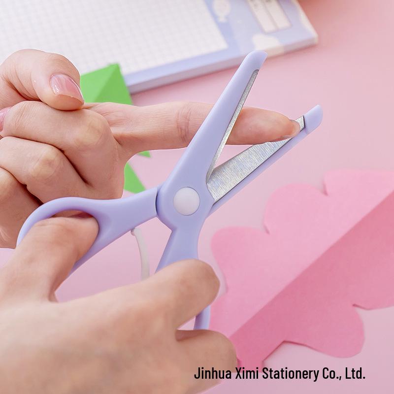 Children's Art Scissors for School Crafts - Easy-Cut, Labor-Saving Design for Kids