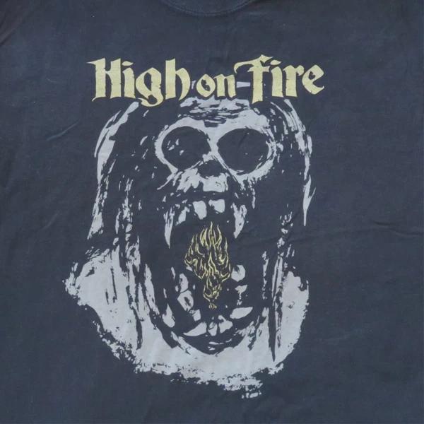 

VTG High on Fire band black 100% Cotton T-shirt Mens Tees Top Unisex Tee All sizes S-5Xl 2F69 XL